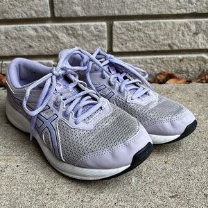 Asics Contend 8 Grade School Running Shoes Purple/lilac Sz 5.5